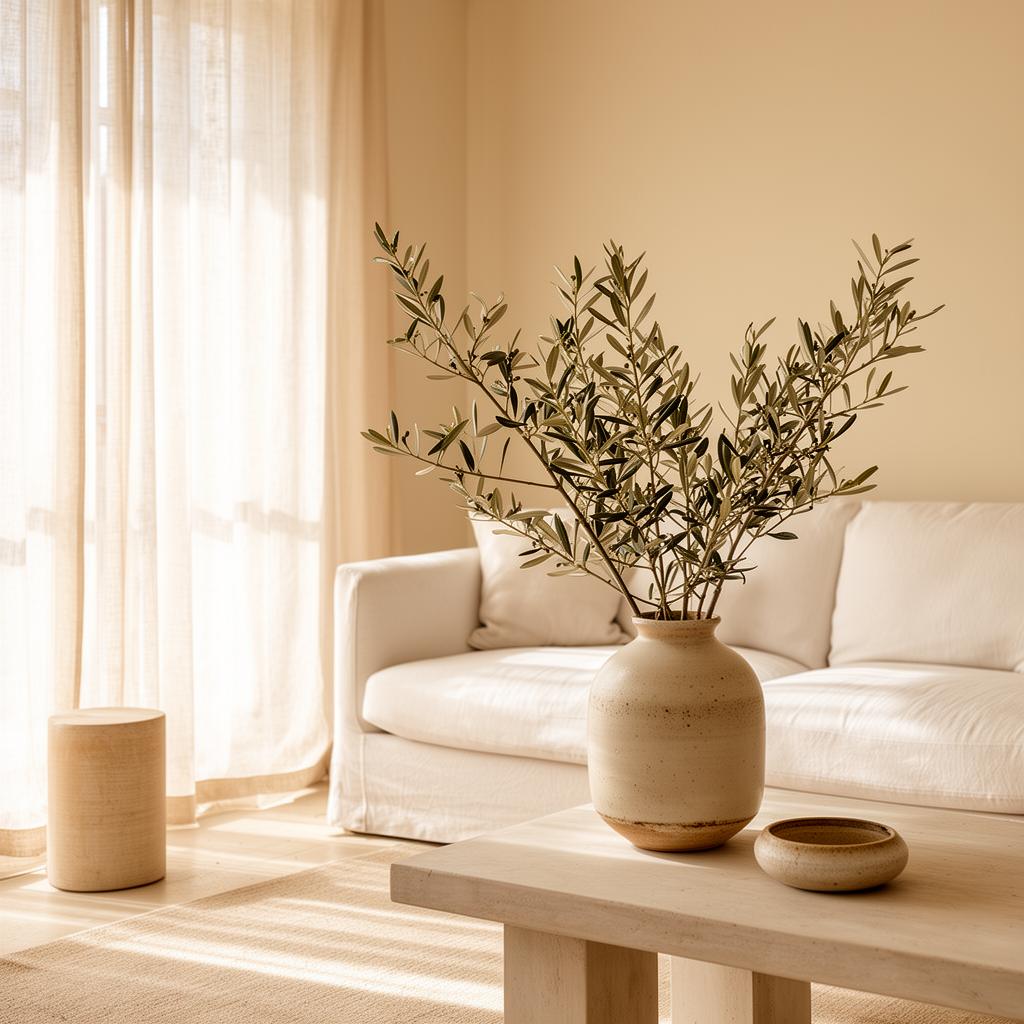 A pristine sun-drenched living room after Haven cleaning
